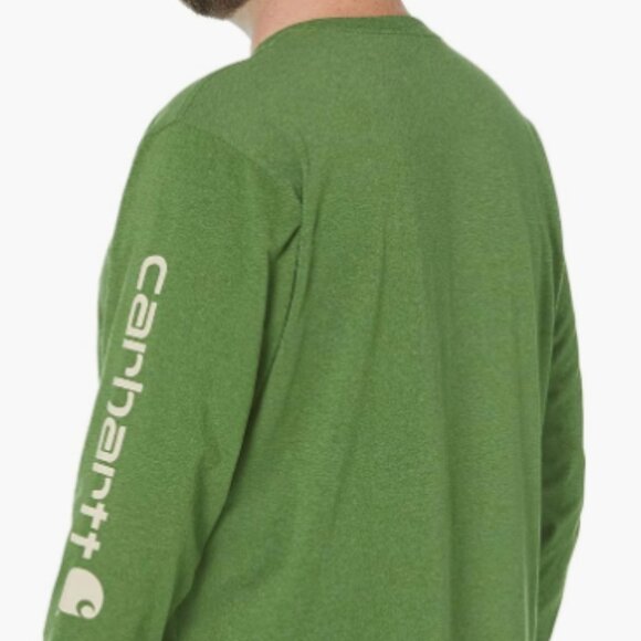 Carhartt Men's Long-Sleeve Logo Sleeve Graphic T-Shirt - Size 3XL Tall - Picture 2 of 5